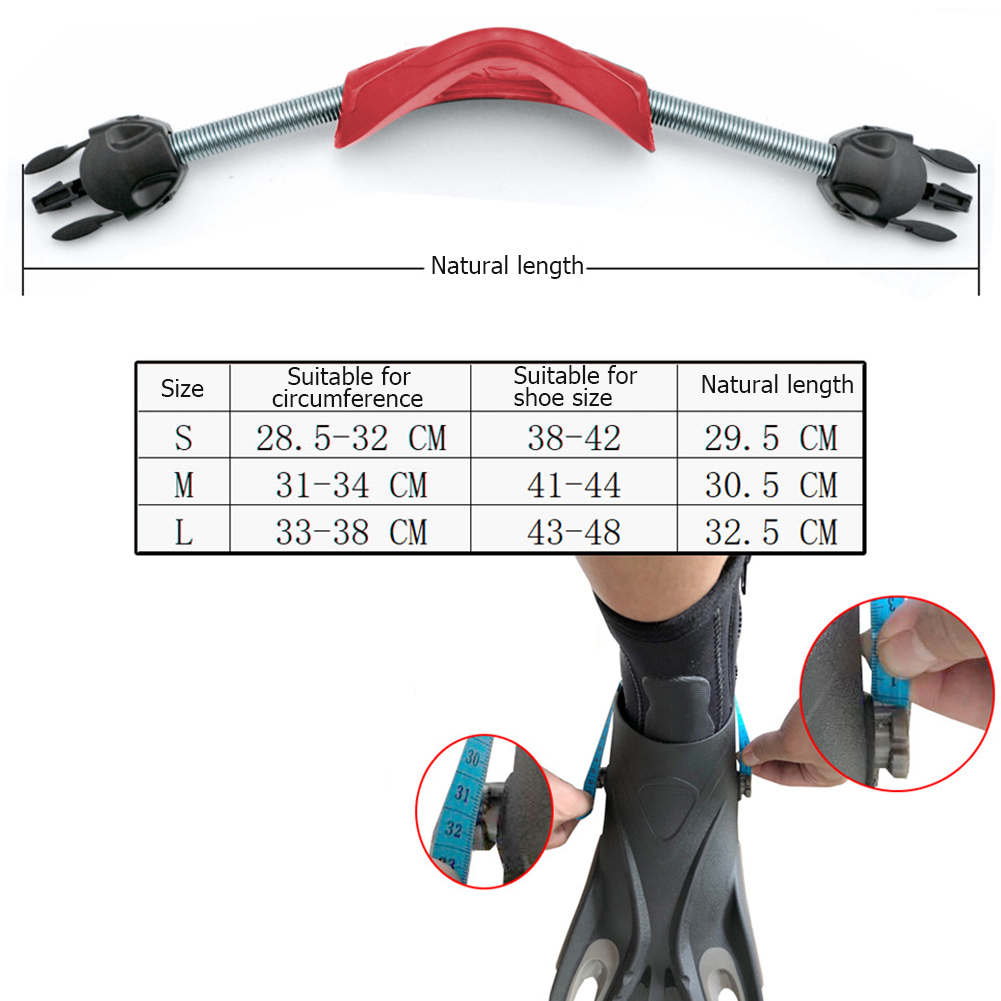 Houden Duiken Vervanging Roestvrijstalen Lente Hak Bandjes Voor Cressi Mares Vinnen Open Hiel Duiken Snorkelen Vinnen