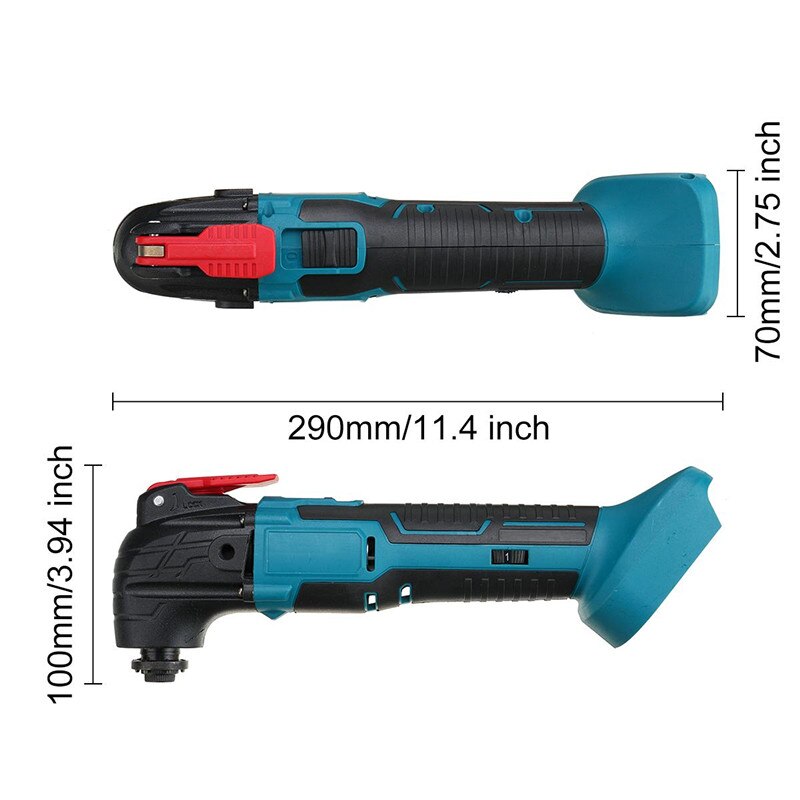 6 Speeds Adjustable Cordless Oscillating Multi Tool Variable Speed Renovator Woodworking Tool For 18V Makita Battery 20000 RPM