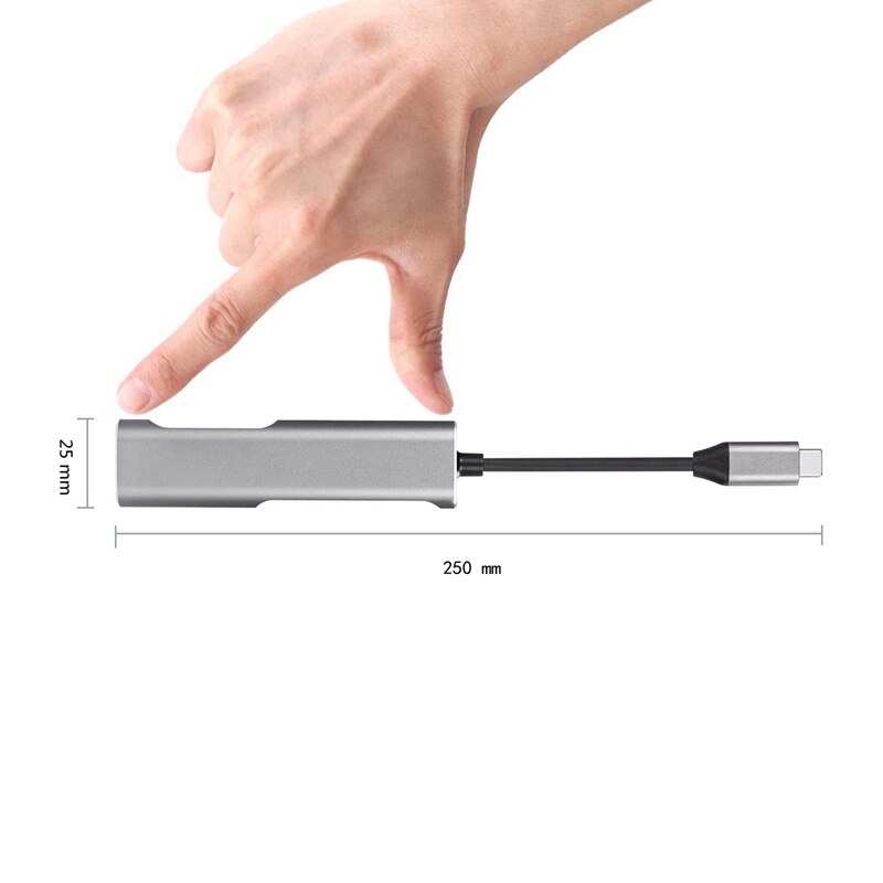 5In1 USB C HUB Type-C to HDMI+PD+ Card Reader+USB3.0 Docking Station USB C HDMI 3.1 for Samsung Galaxy S10/S9