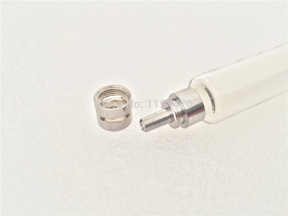 4 stks/partij 2 ml 2cc Glas Spuit Luer Lock Head Herbruikbare Glas Injector Lab Glaswerk