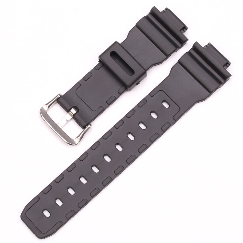Horlogebanden 16Mm X 25Mm Mannen Zwarte Sport Duiken Rubber Siliconen Horloge Band Voor 6900 Serie Horloge Accessoires