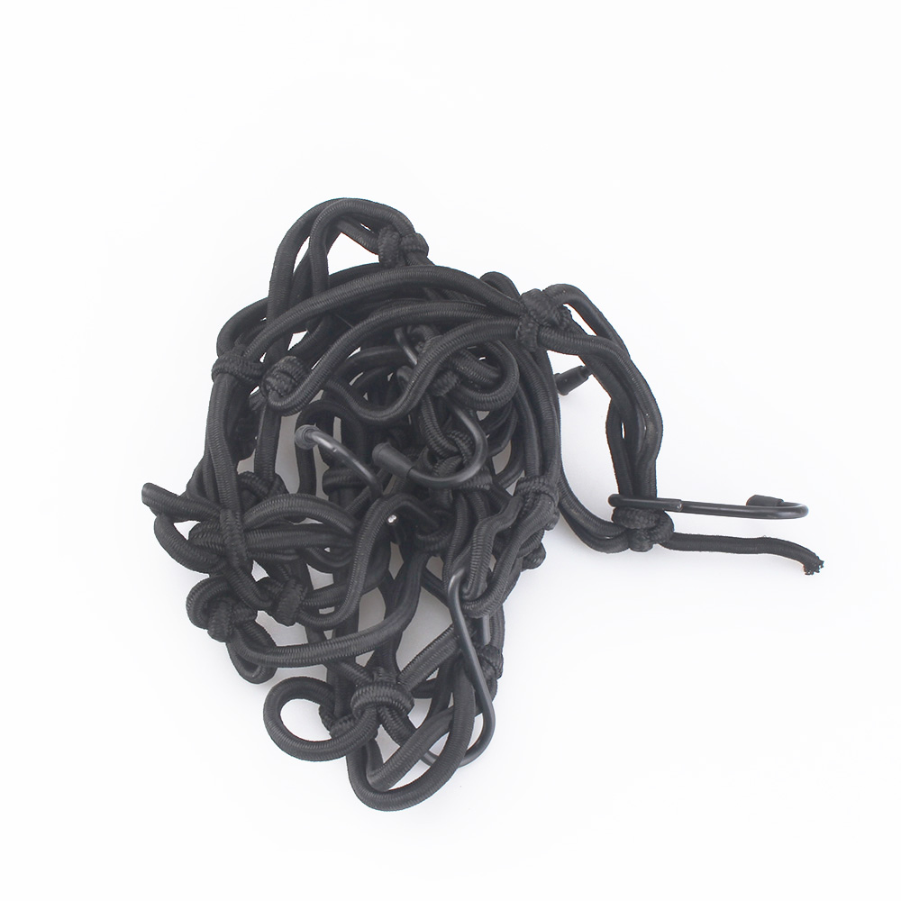 DSYCAR Motorcycle Luggage Net Bike 6 Hooks Hold Down Fuel Tank Network Helmet Mesh Web Bungee Travel Goods Bag Tank Car Styling