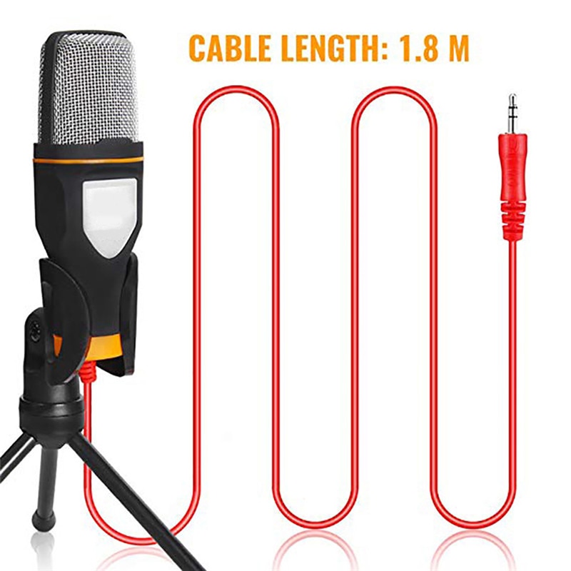 Handheld Microphone Sound Studio Microphone Mic for Computer Chat PC Laptop Skype MSN