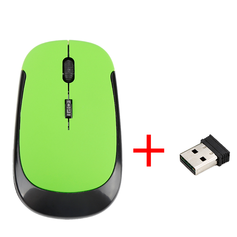 2.4 GHz Optical Wireless Mouse Ultra-thin Office Mice + Receiver Ergonomic Wireless Mouse For PC Laptop: 2