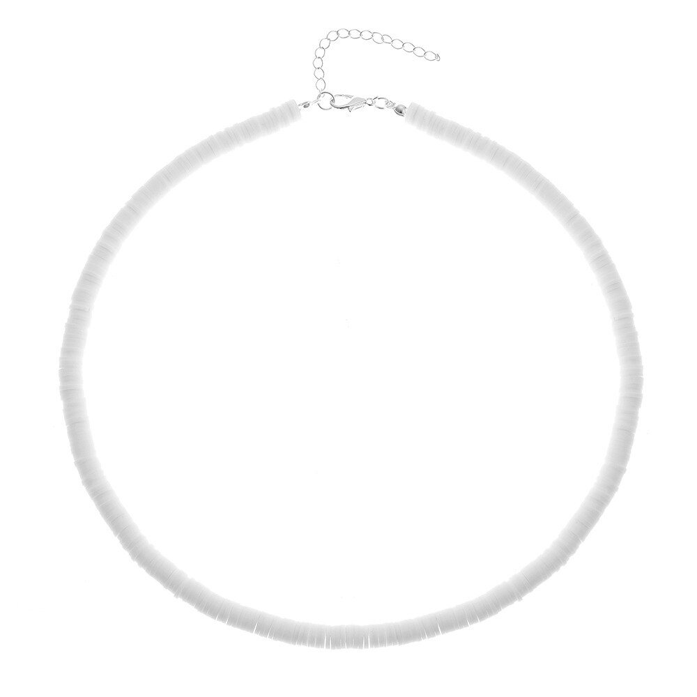 Colliers de perles en vinyle pour femmes et filles, fait à la main, coloré, à la , pour la plage, pour les , été: 10