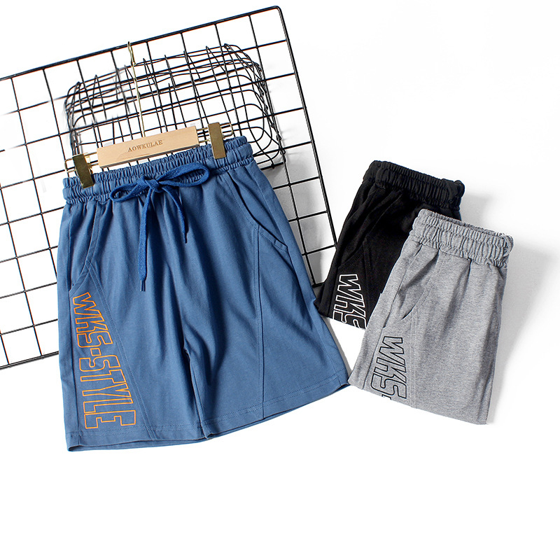 Pantaloncini di cotone per ragazzi Running Trend Casual basket Training pantaloni corti 2022 Summer New Teen Kids Letter Print Shorts abbigliamento