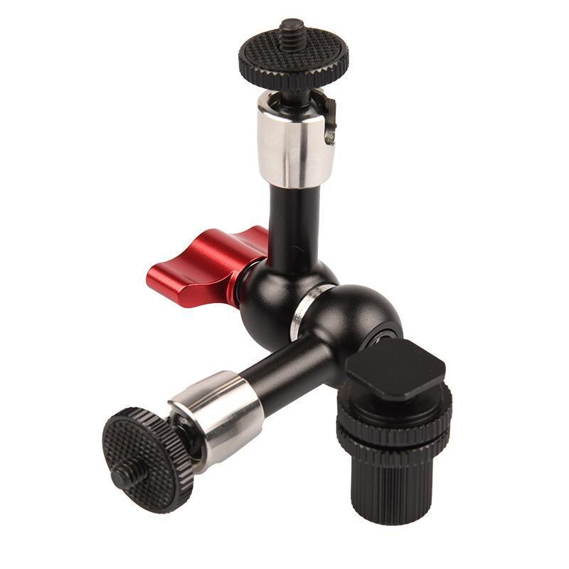Metal 7 /11 Inch Magic Arm Articulating Magic Friction Arm Tripod Extension Arm Clamp With 14" Mount
