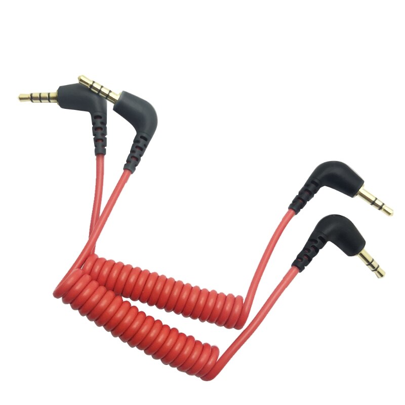 Cable adaptador de 3,5mm TRS a 3,5mm TRRS para RODE SC7 SC2 por micrófono de vídeo inalámbrico GO