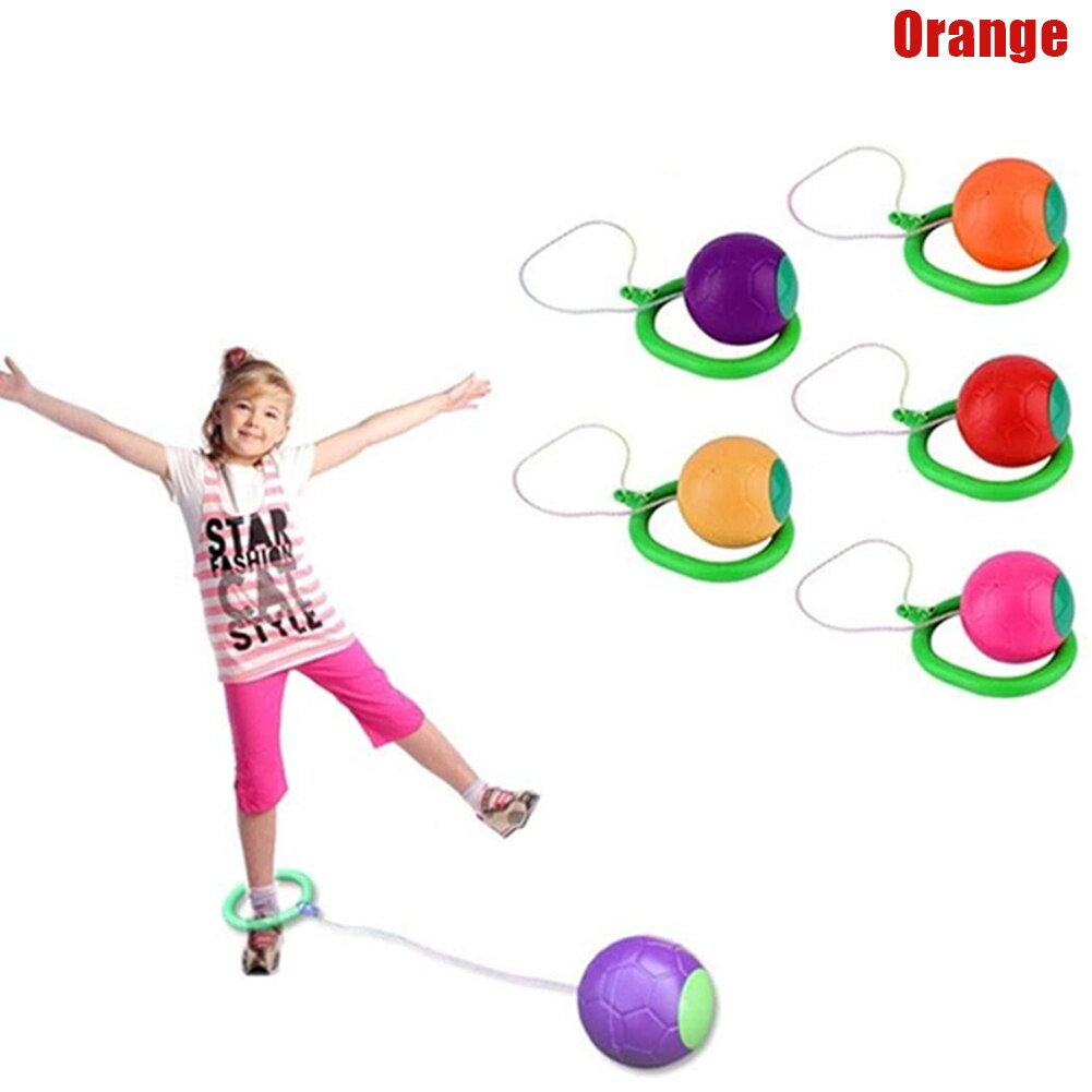 Skip Ball Children Exercise Coordination and Balance Hop Jump Playground Toy YA88: orange