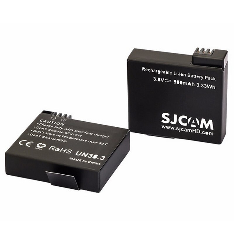 Original SJCAM M20 Battery Accessories Travel Dual Ports Charger + 4x Batteries for sj cam M20 4K Wifi Action Video Cameras