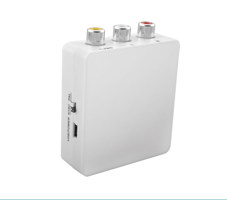 1080P HDMI to AV HDMI to RCA AV2HDMI Mini HDMI to AV Converte Signal Converter for TV,VHS VCR,DVD Records Chipsets Shown HDMI2AV