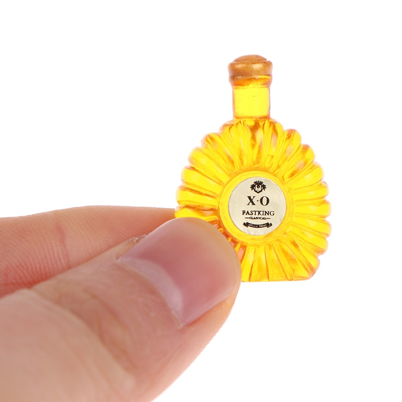 10pcs/set 1:12 Dollhouse Miniature Wine Bottle Whisky Simulation Drinks Model
