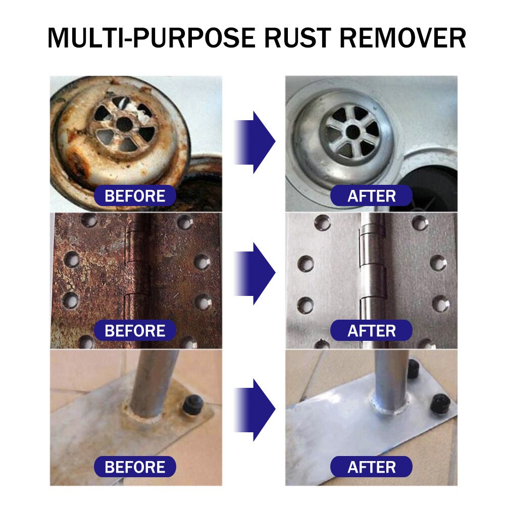 Rustfjerner metaloverflade rusthæmmer hjem bilrensning rust hurtig rengøringsspray  --m25