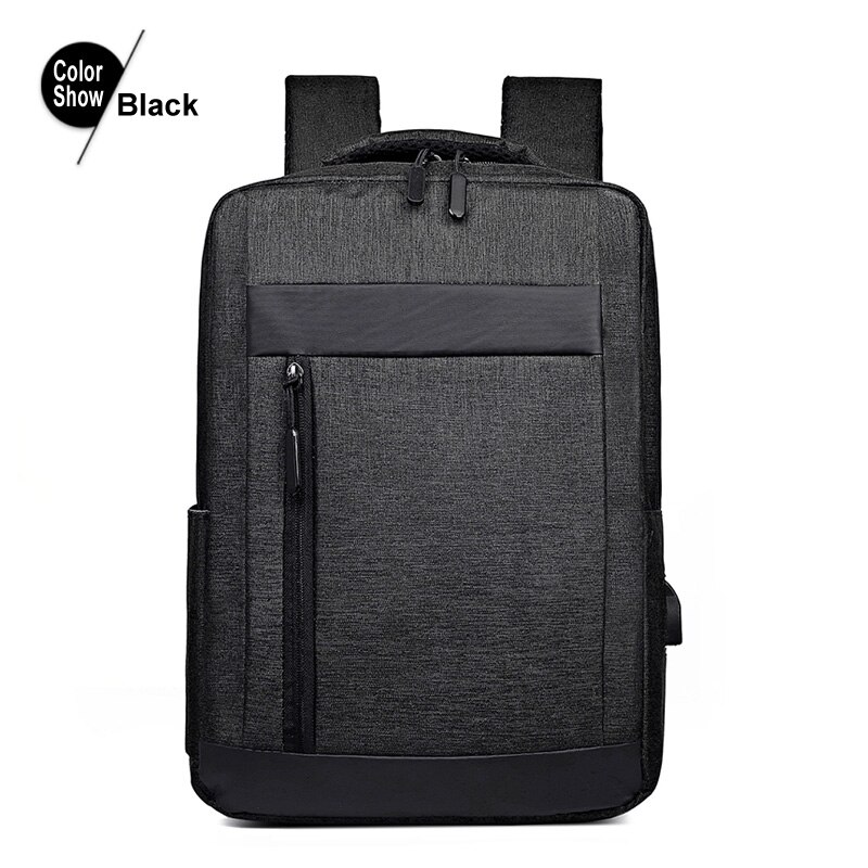 Fularuishi Brand Laptop Backpack For Men Business Backpack Notebook Bag School Bag Computer Backpack USB Socket: black
