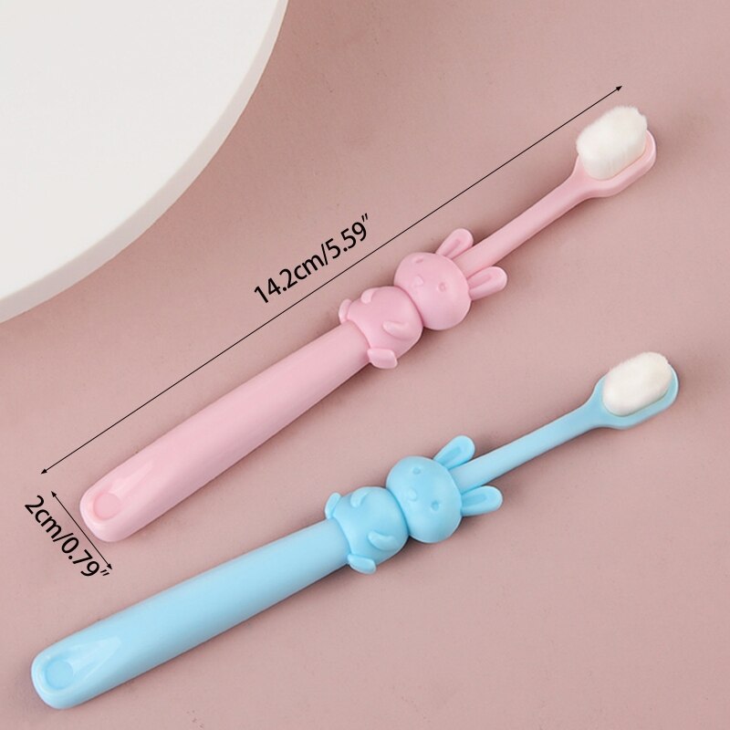 Cartoon Handvat Anti Bacteriën Tandenborstel Leuke Candy Kleur Baby Kids Tandenborstel Zachte Fijne Haren Tanden Borstel Kinderen Oral Care