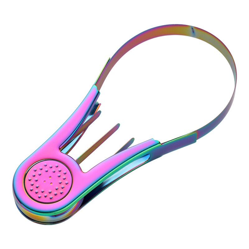 1PC Mango Peeling Separator Stainless Steel Peeler Manual Golden Mango Slicer Fruit Cubes Cutter Pawpaw Digging Kitchen Gadgets: rainbow