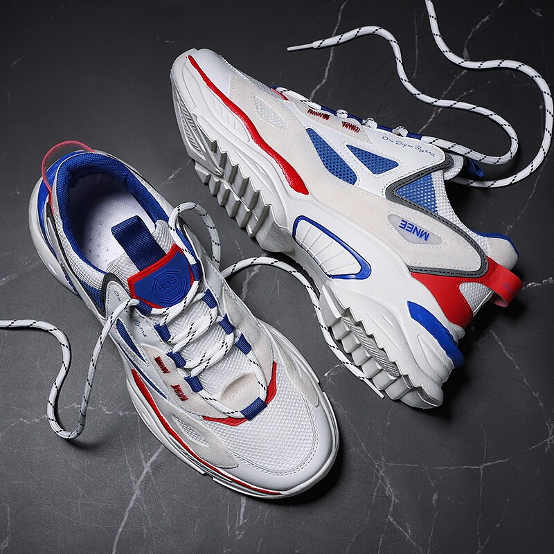 hombres zapatos papá zapatos de running transpirables y ligero zapatillas de deporte otoño deportes nuevos zapatos pasarela zapatos 39-44