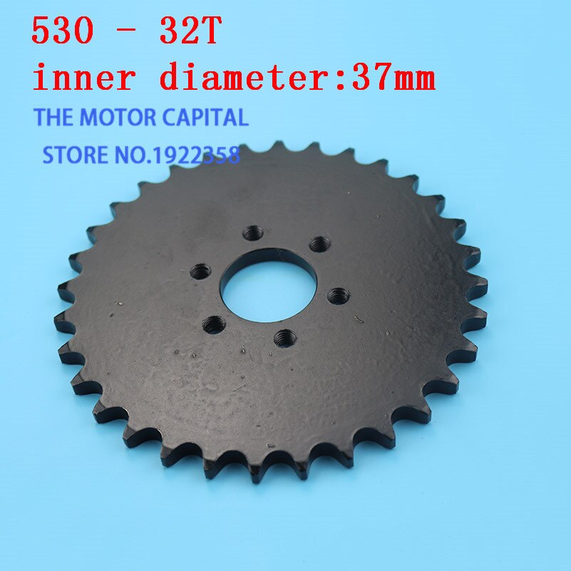 Rear Chain Sprocket 530 32T 37mm 6 hole sprockets fit ATV Quad Pit Dirt Bike Motorcycle Motocross