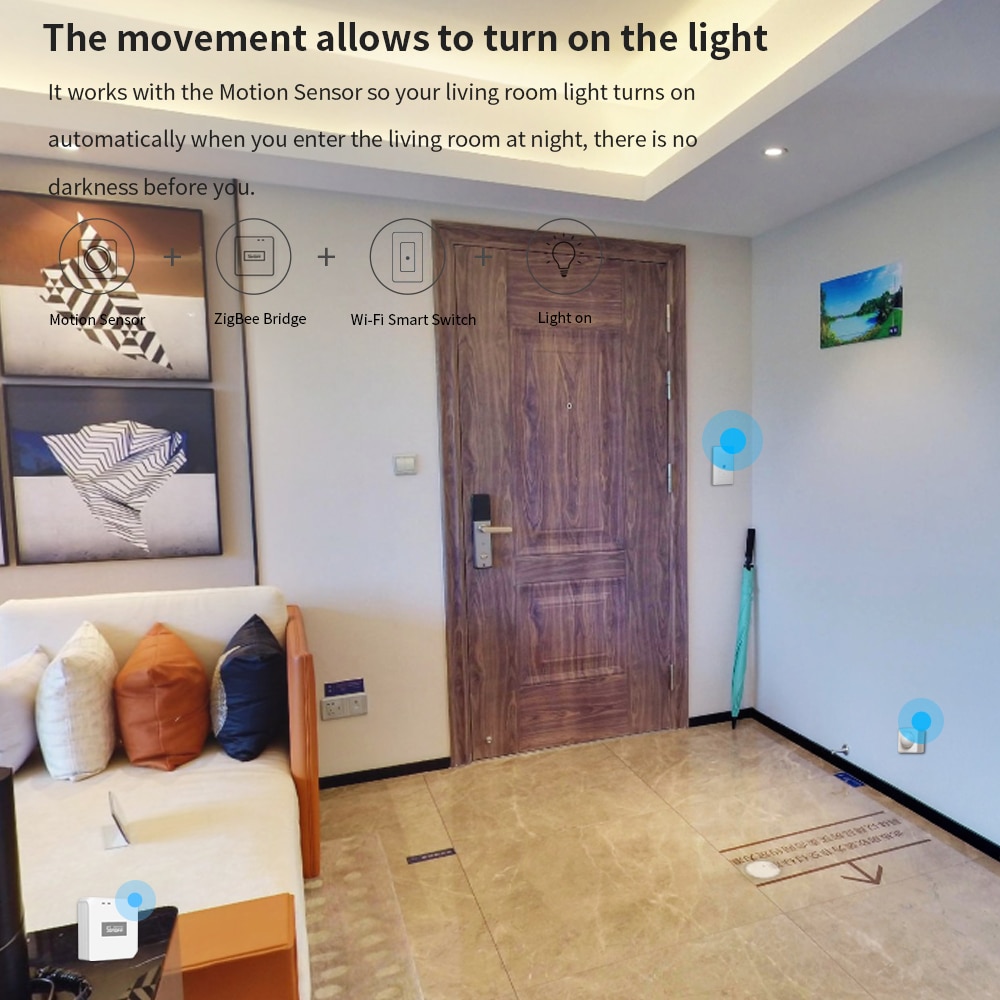 Sonoff ZigBee Gateway Bridge Wireless Switch Temperature Humidity Sensor Motion Sensor Wireless Door Window Sensor Smart Home