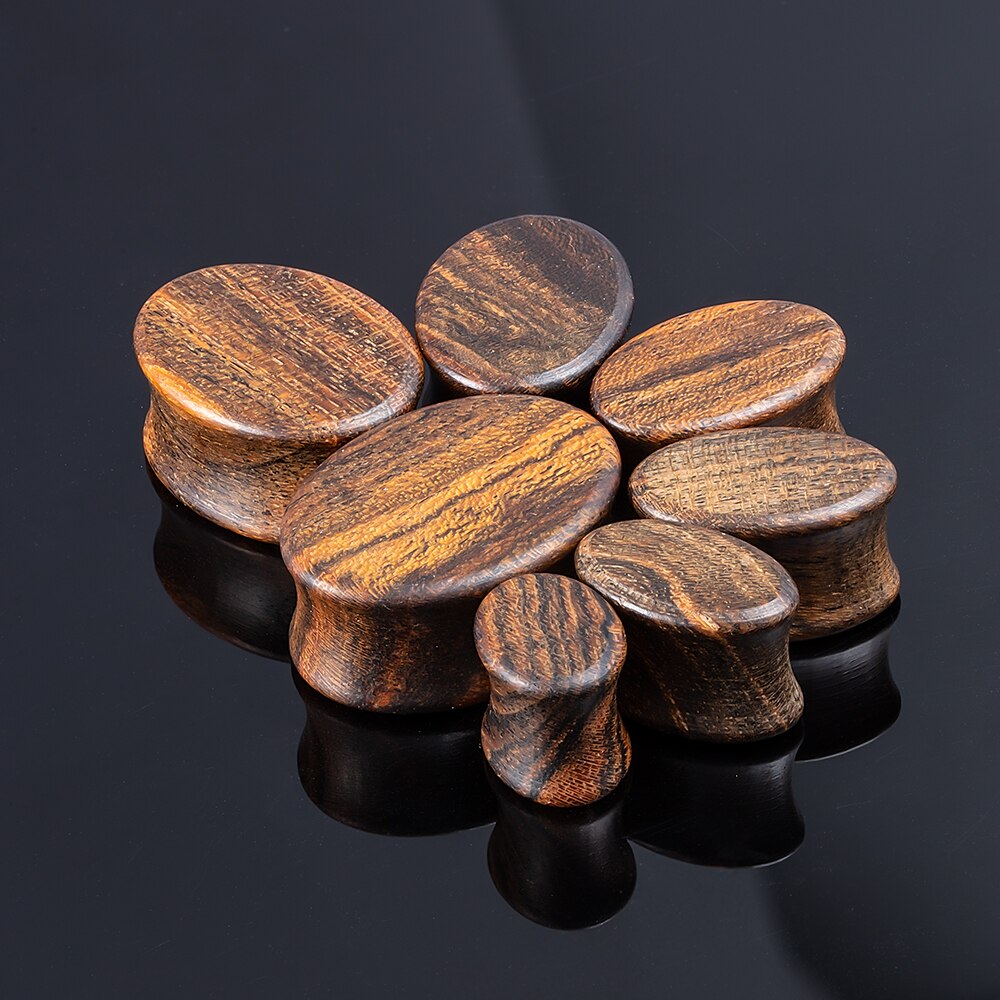 Ear Piercing 1Pc Wood Oval Ear Plugs and Tunnels Ear Flesh Gauges Expander Stretcher Labret Unisex Sexy Body Jewelry