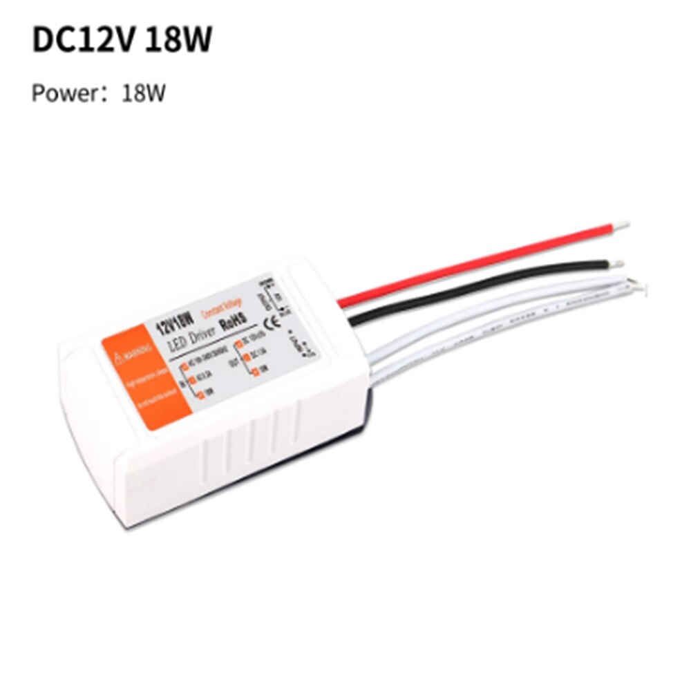 Led Transformator Driver Voeding Adapter Led 12V 18W 28W 48W 72W 100W Led driver Verlichting Voeding Ac Dc 220V Naar 12V: 1pcs / 12V 18W