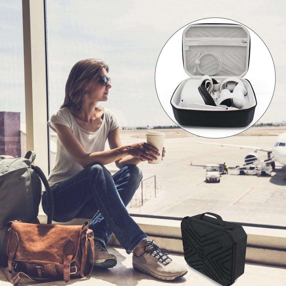 Vr óculos caso saco de armazenamento portátil bolsa dedicada acessórios sacos para oculus quest 2