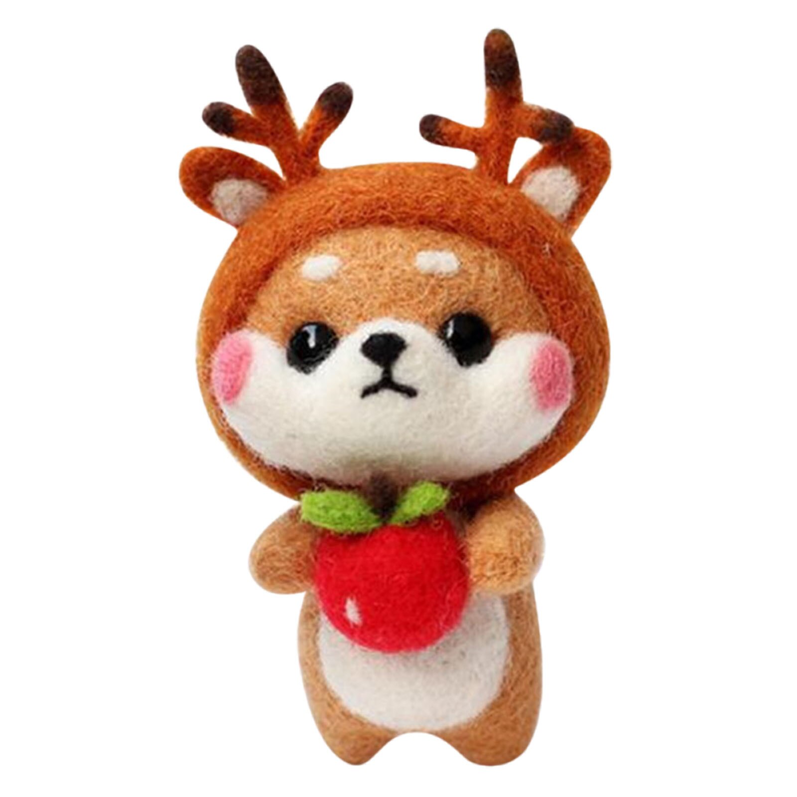 Cute Litter Dog Pattern Handmade Diy Poke Wool Felts Material Production Package Non-finished Handmade Pets Toy Doll Decor#40: B