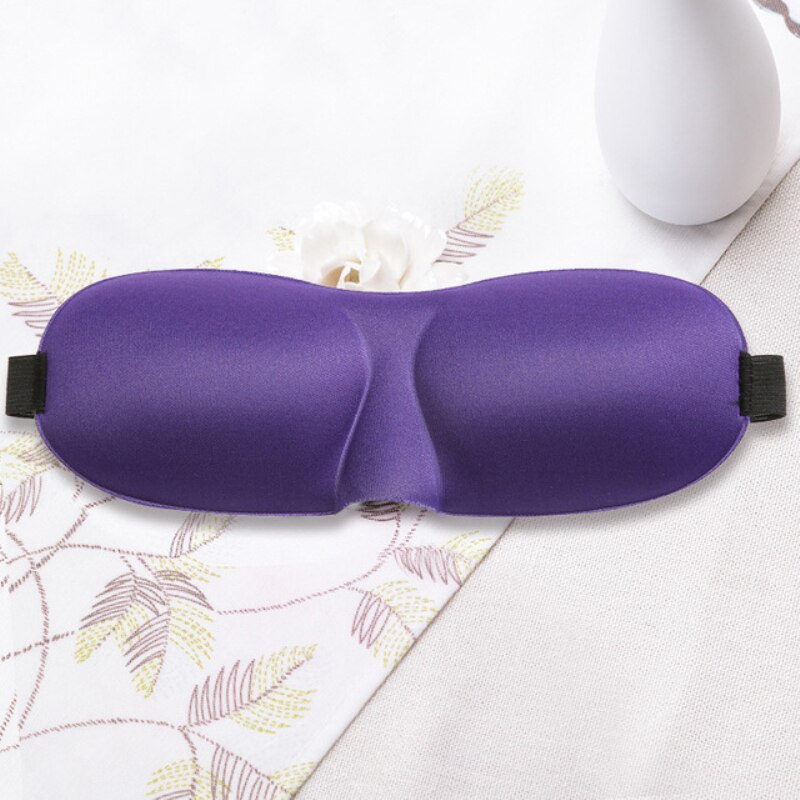 1pc 3d søvn øyemaske svart rød øyenskygge deksel myk silke 13 farger øyelapp kvinner menn reiser hjem bedre søvn for bind for øynene: 10