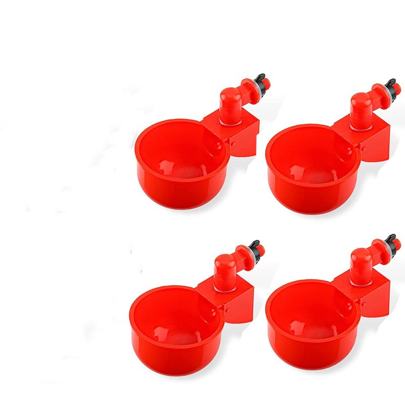 Taza para beber pollo, bebedero automático, alimentador de pollo, bebedero de plástico para aves de corral, bebedero de agua potable para pollitos, patos, gansos, codornices: Negro