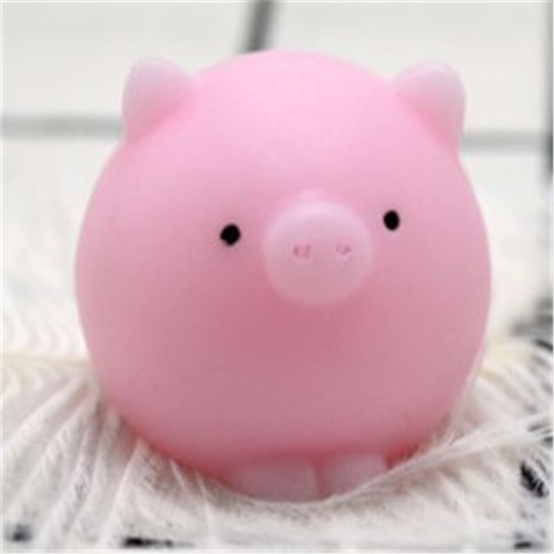 Mini Squishy Giocattolo Animale Sveglio Antistress Palla Spremere Mochi In Aumento Giocattoli Abreagire Morbido Appiccicoso Squishi Lo Stress Relief Giocattoli Regalo Divertente: Fat pig