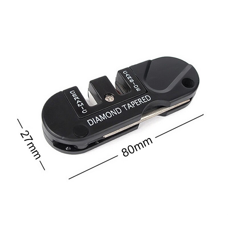 Kitchen Quick Kitchen 3 Stages Sharpener Knife Grinder Non-Slip Silicone Rubber: black 1