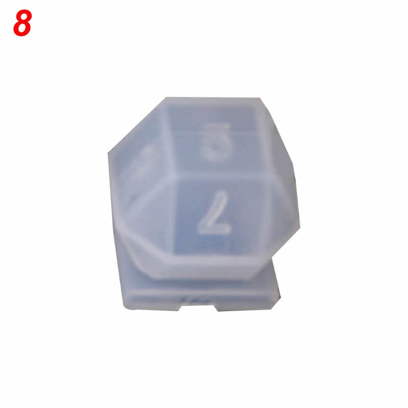Würfel form DIY Kristall Epoxy Form Würfel Filet Form Multi-spec Digitale Spiel Silikon Form Würfel Machen Form epoxy harz formen: 8