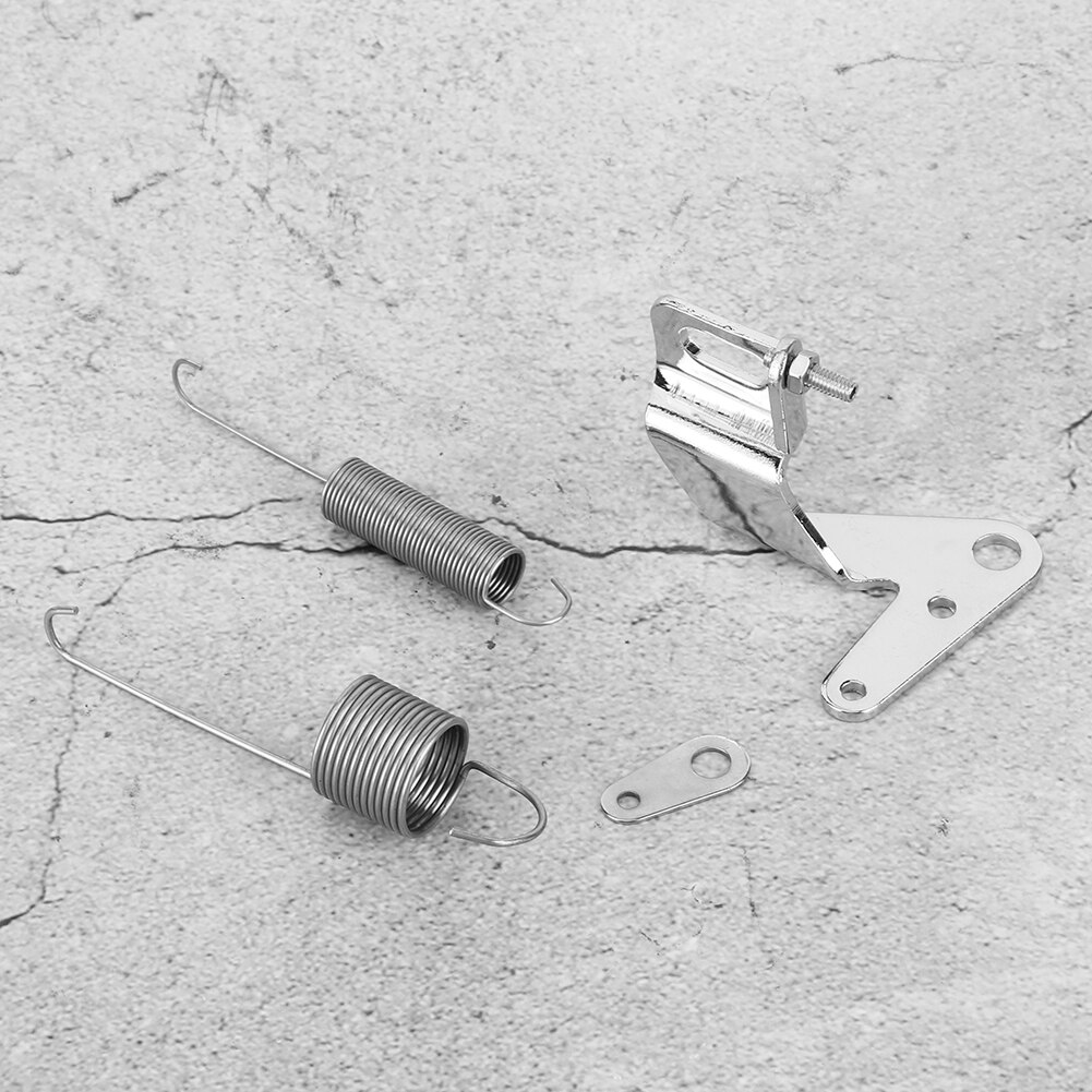 Soporte de Cable de acelerador de carburador de coche con juego de resorte de retorno Dual, piezas de acero inoxidable, resorte de hoja trasera, accesorios para automóviles