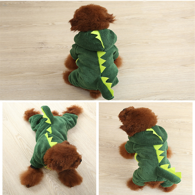 Halloween Pet Dog Clothes Soft Warm Fleece Dogs Jumpsuits Pet Clothing For Small Dogs Puppy Cats Hoodies Yorkshire Costume Coats