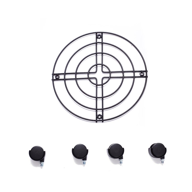 Metal Garden Stand Plant Pot Tray 4 Wheels Planter... – Grandado