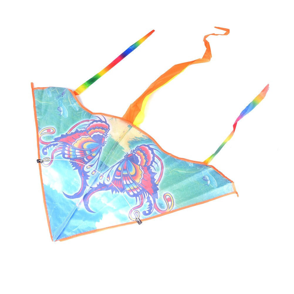 1Pcs Traditionele Vlinder Vlieger Makkelijk te Vliegen Kleurrijke Dier Stijlen Opvouwbare Kite Outdoor Fun & Sport Voor Kinderen Kinderen 80cm