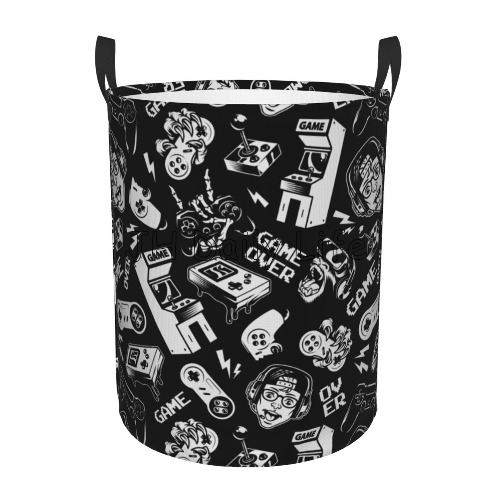 Gamer Wasmand Mand Gaming Opbergmand Gamecontroller Speelgoed Kleding Organizer Bin Waterdichte wasmand voor jongens: XXL / Donker Kaki