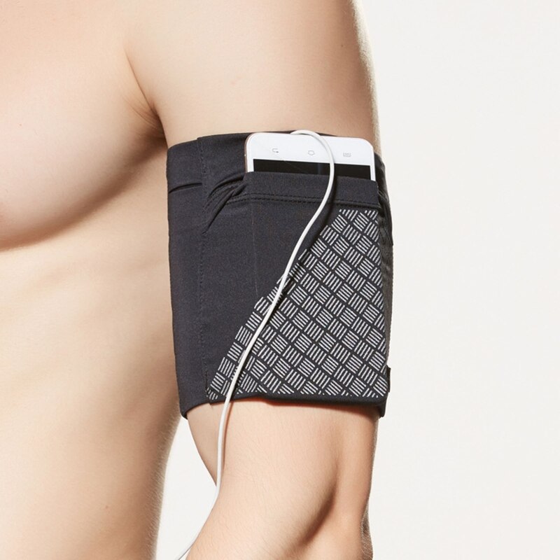 Sport Unisex Reflecterende Armband Pols Zak Anti-Diefstal Persoonlijke Handtas Opslag Q1FF: Roze