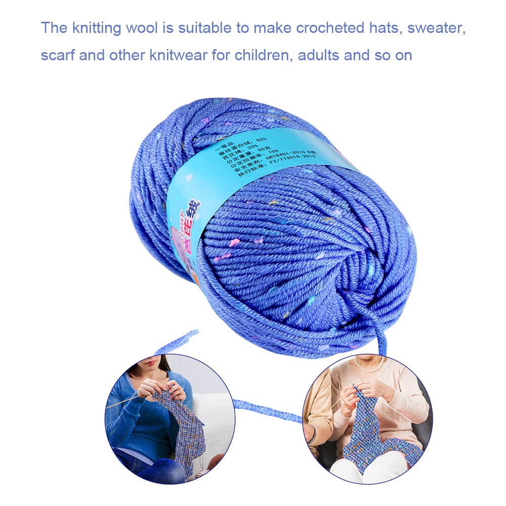 Hand Knitting Knicker Yarn Crochet Knitwear Wool DIY Hand Knitting Supplies Soft Scarf Hat Yarn Knitwear Wool Soft Warm Kid