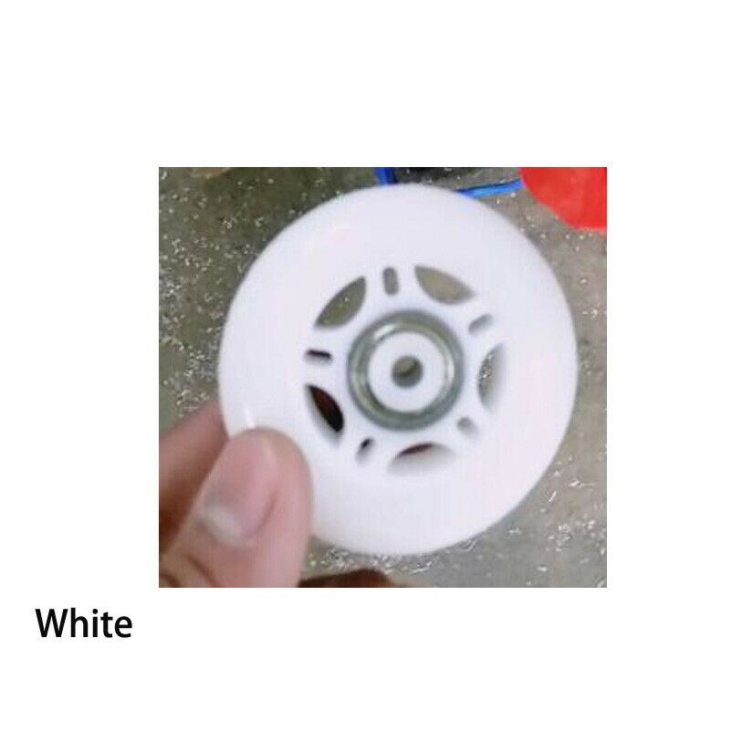 2 stk 70mm højelastisk inline rulleskøjtehjul glidende skøjtehjulruller holdbart tilbehør til udskiftning af rulleskøjter: Hvid
