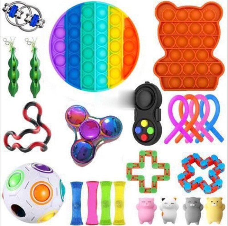 Fidget Toys Anti Stress Toy Set Relief For Adults Girls Boys Children Sensory Stress Relief Antistress Toys