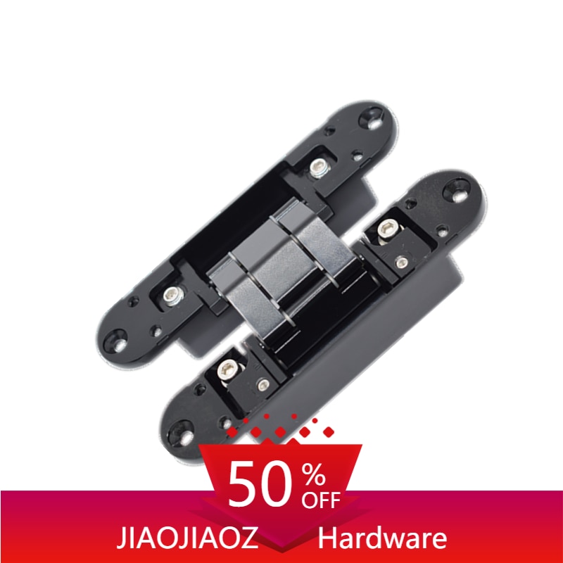 180 degree zinc alloy 3d adjustable concealed door hinges for wooden door 140*30MM 60KG for 2 hinges