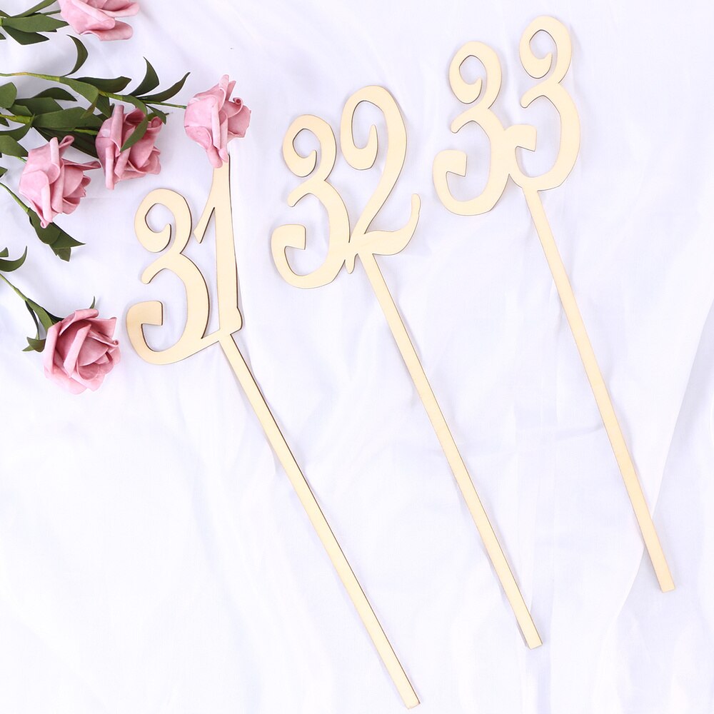 20 stuks tafelnummerhouders, rustiek, duurzaam en natuurlijk, voor plaatskaarten als decoratie voor bruiloften, feesten en bijeenkomsten.