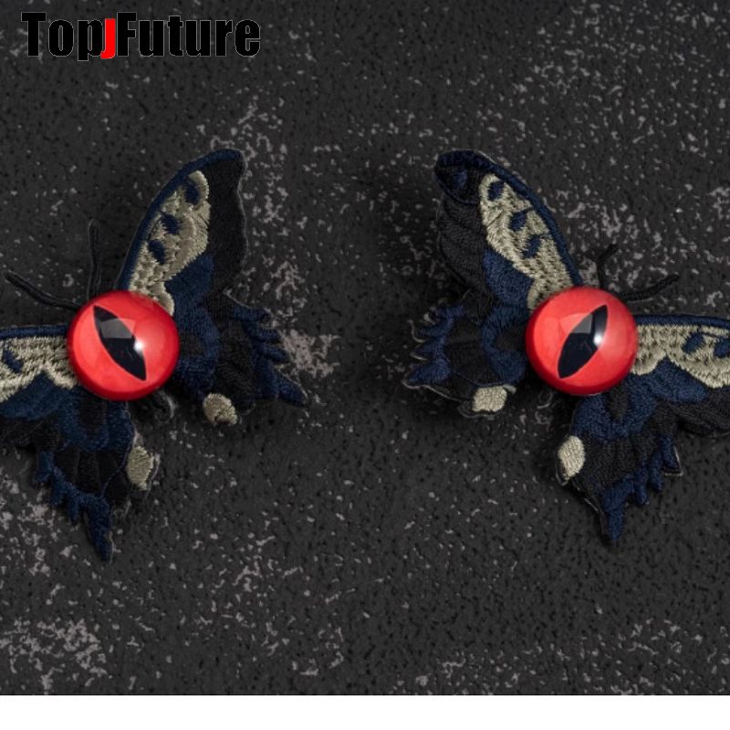 Butterfly Hair Clip Y2K girl Harajuku Gothic Original Subculture Accessories one eyed demon Hair clips pins Hairpin Barrettes: Lavender