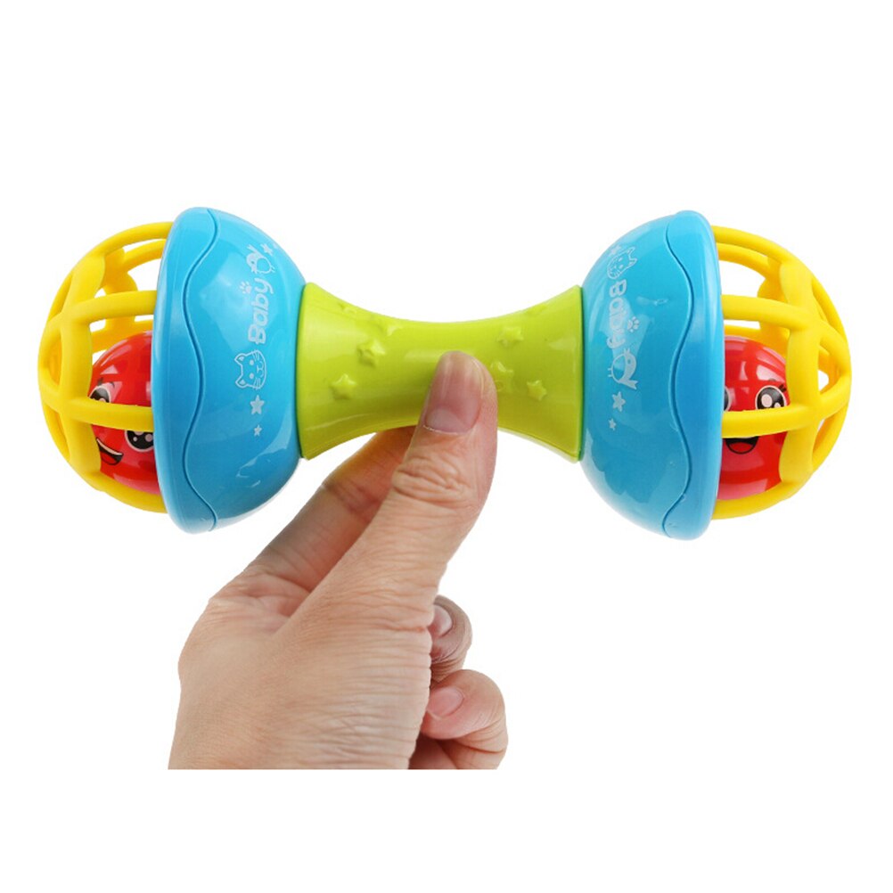 Sicher Silikon Rasseln Glocken Baby Spielzeug Schütteln Hanteln Früer Entwicklung Spielzeug Spaß Wenig Laut Glocke Ball Baby Rasseln