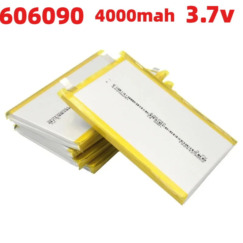 606090 3,7 v 4000mAh batería Lipo recargable para GPS MP4 cámara banco de energía tableta juguetes eléctricos batería de polímero de litio 606090