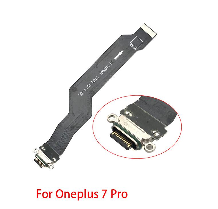 For Oneplus 1 2 3 5 5T 6 7T 7 Pro USB Charger Port Dock Connector Flex Cable Repair Parts: For Oneplus 7 Pro