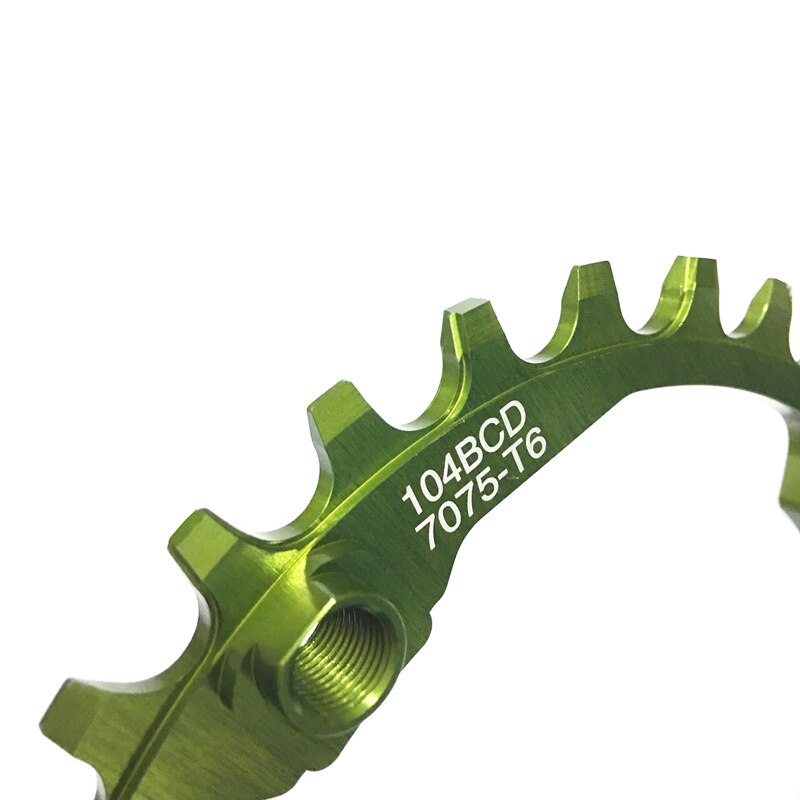 Vxm fiets 30t kettingbladen 104 bcd mountainbike kettingblad smal breed mtb single speed fiets kettingblad gekleurde fietsbouten