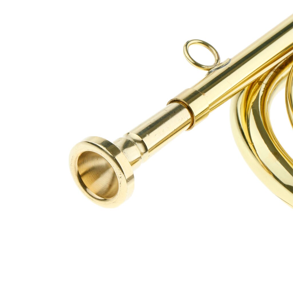 Messing marcherende bugle trompet med mundstykke til studerende begyndere børneskole band tilbehør
