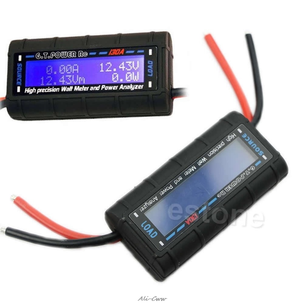 G.T.POWER RC 130A Watt Meter and Power Analyzer High Precision LCD 60V GT-Power
